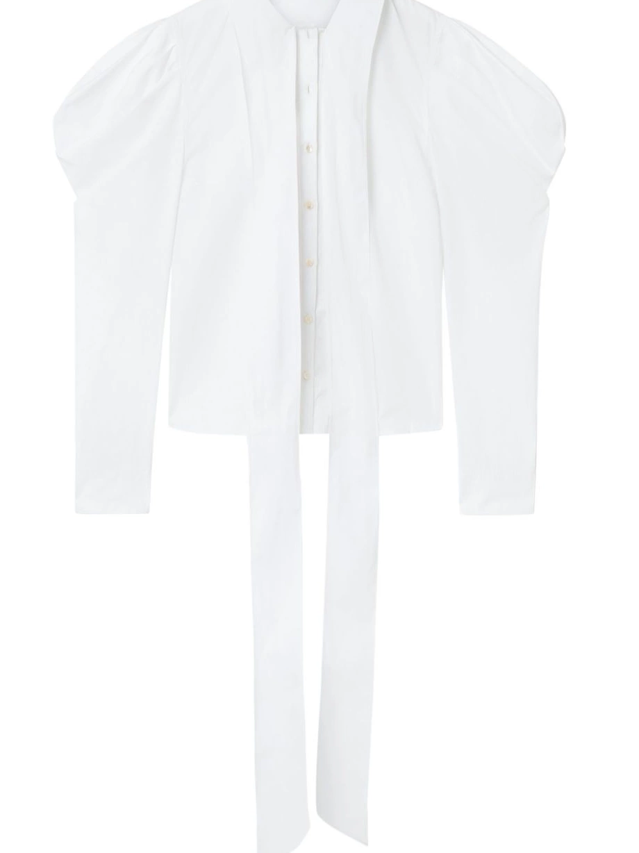 Affordable Stella McCartney Women pussy-bow puff-sleeve shirt 0622